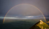 Nugget Point Full Rainbow print