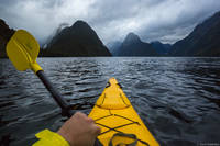 Kayaking the Milford Sound print