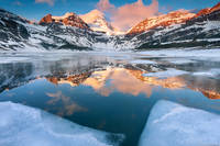 Assiniboine Icy Sunrise print