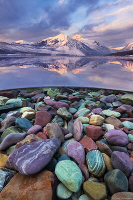 Underwater view of Lake McDonald in Glacier National Park.
