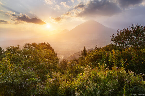 Volcanoes Sunset