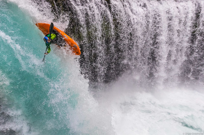 Spirit Falls Kayaker