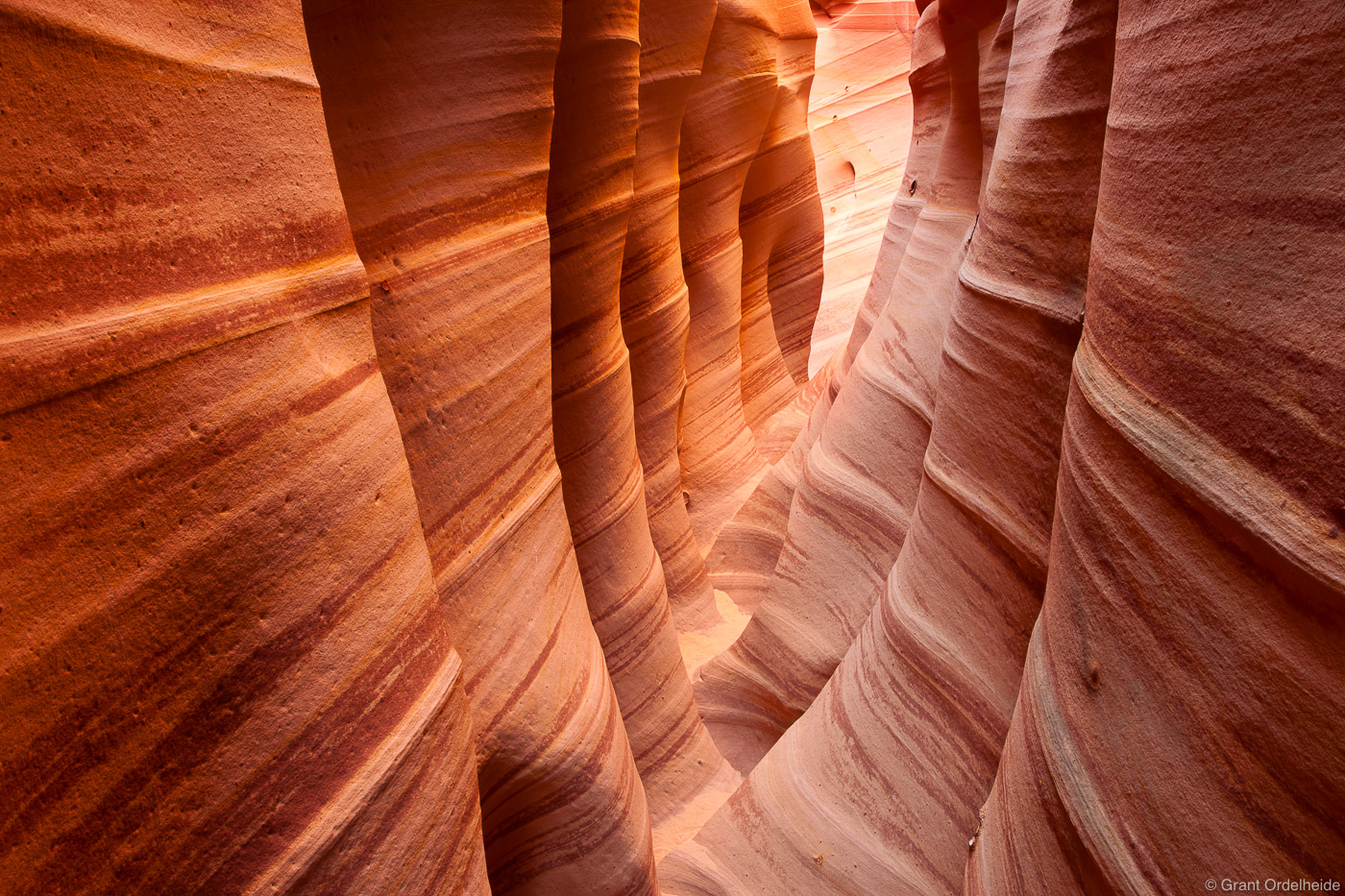A small slot canyon in the Grandstaircase-Escalante National Monument in Utah.