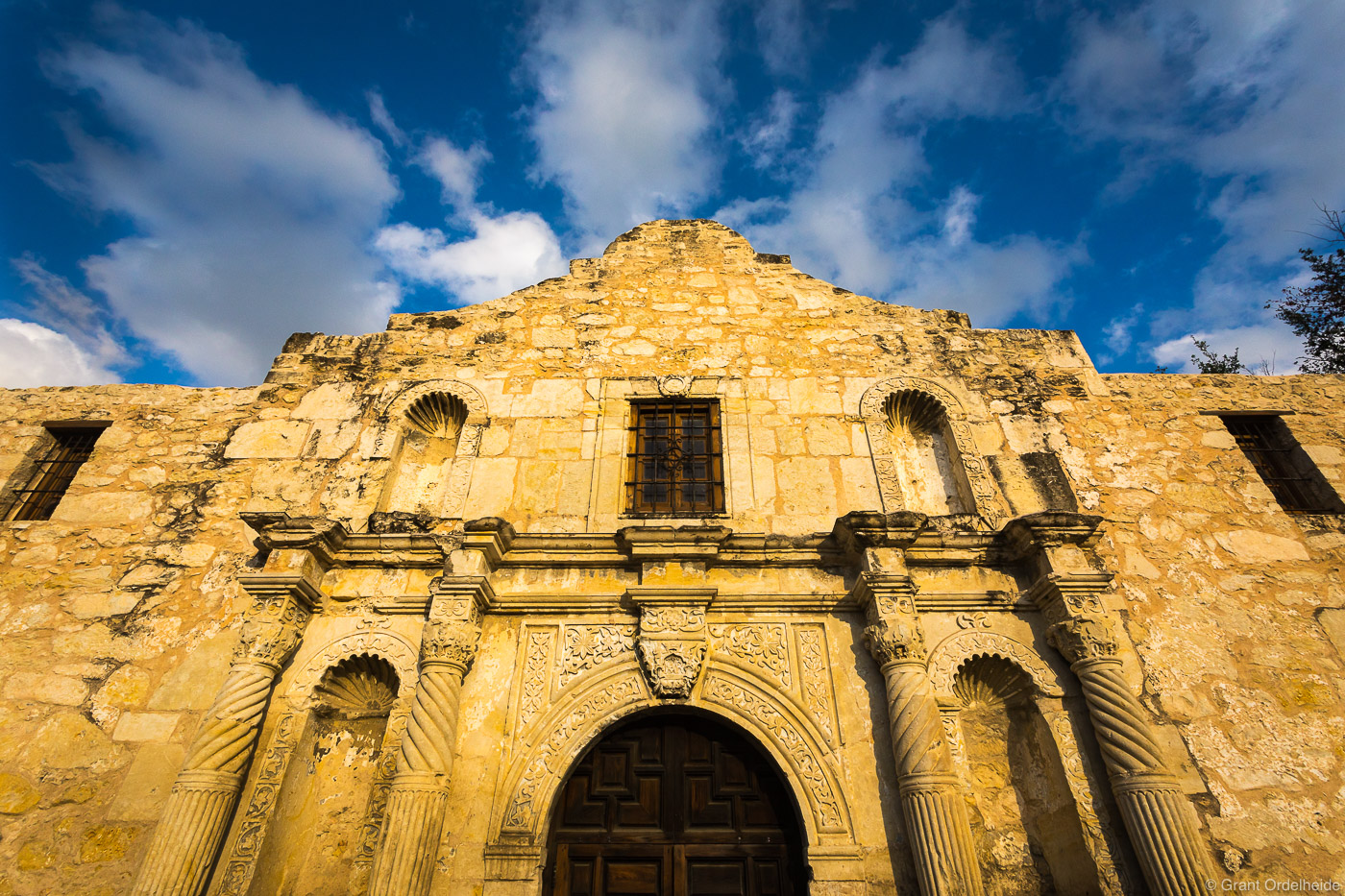 The iconic Alamo mission and historical battle site in downtown San Antonio Texas.