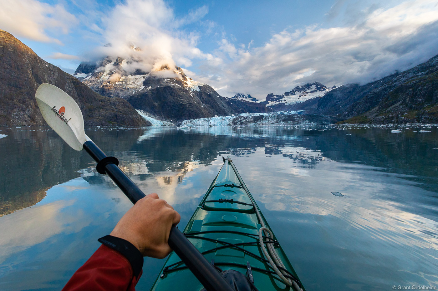 Kayaking deep in the&nbsp;Johns Hopkins Inlet&nbsp;of Glacier Bay National Park