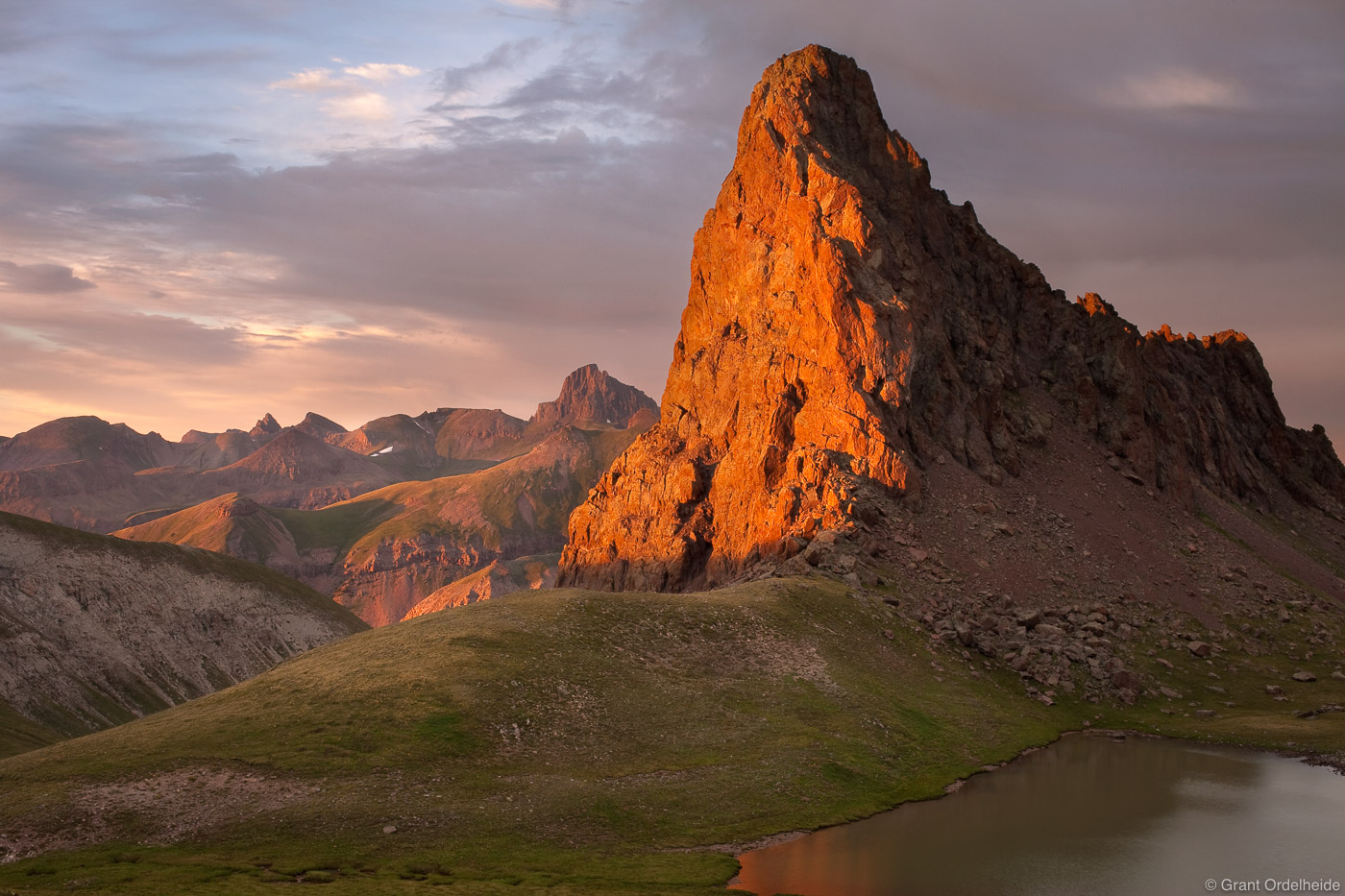 A small, unnamed peak deep in the Uncompahgre Wilderness.