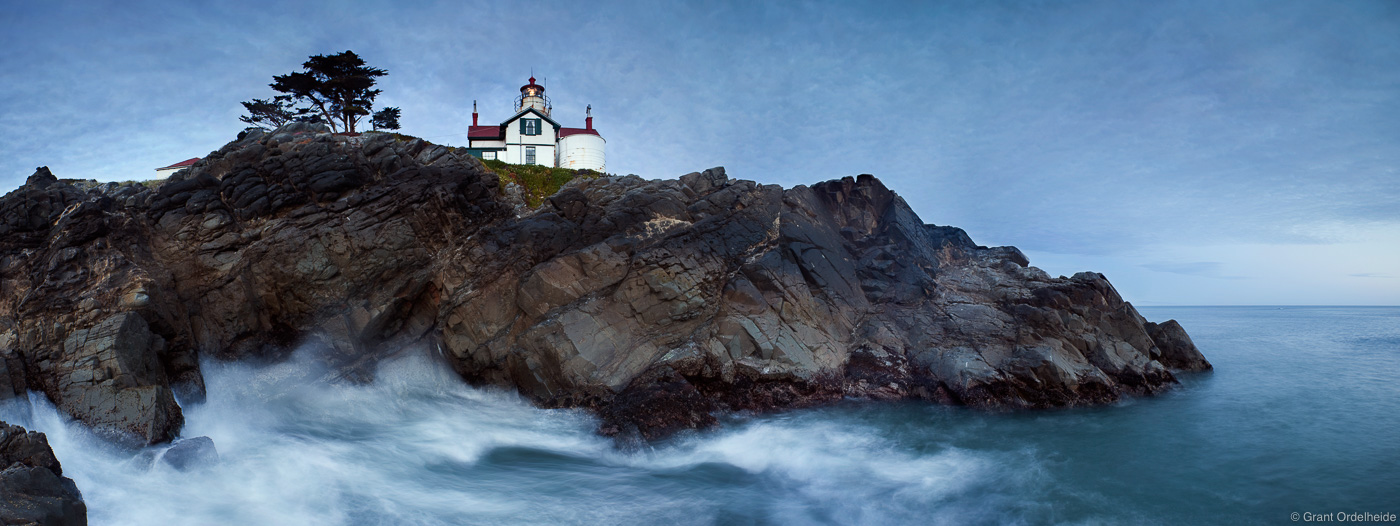 The Battery Point Light, a historic lighthouse in Crescent City, California.